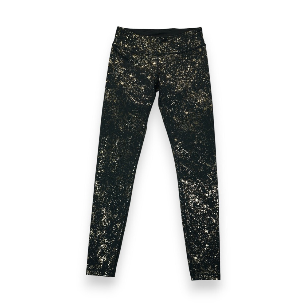 Ivivva by Lululemon‎ Rhythmic Tight  Girls Camo Black Gold  Size 14 Waist 26"